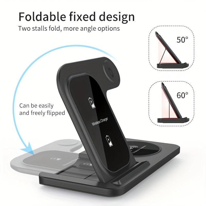 3-in-1 Fast Wireless Charger for iPhone & Apple Devices