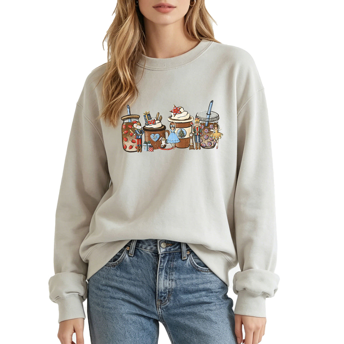 Cartoon printed hoodie