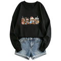 Cartoon printed hoodie