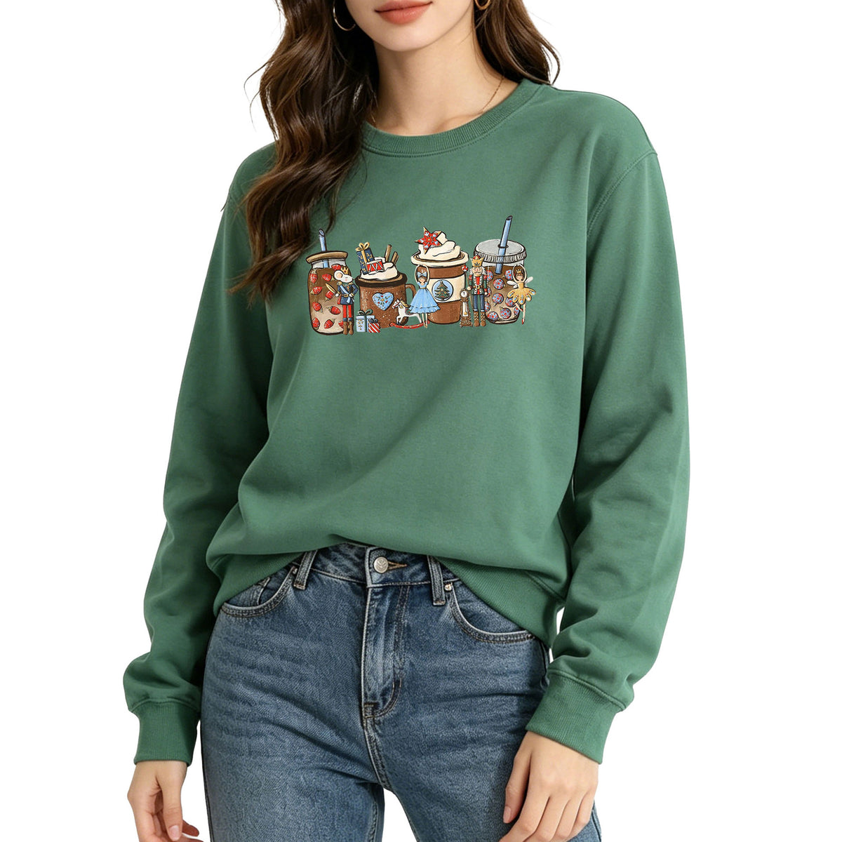 Cartoon printed hoodie