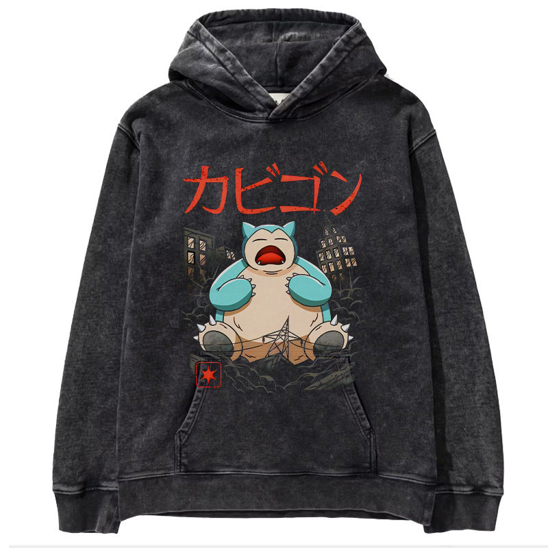 Pok é mon anime men's and women's top hoodie